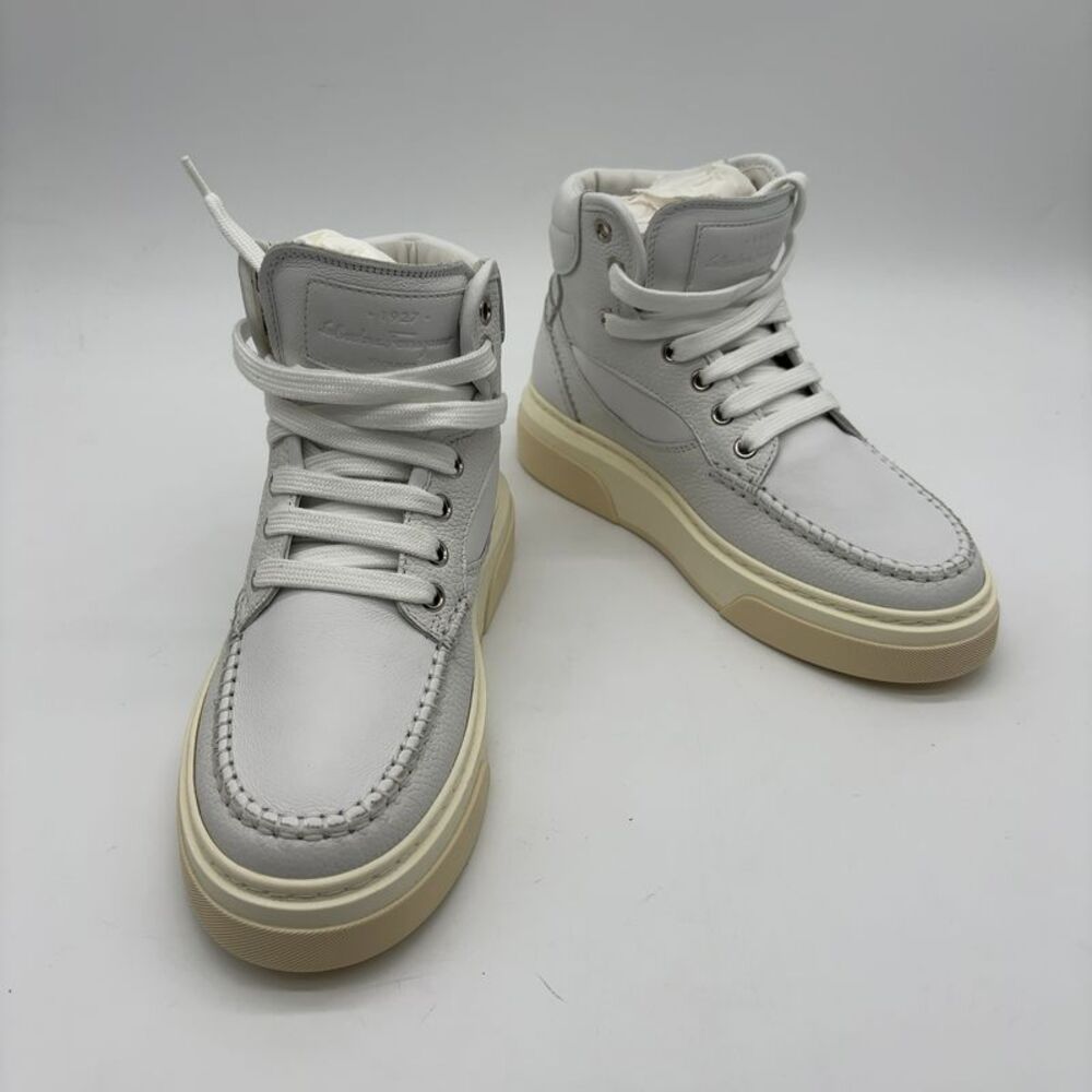 Ferragamo Leather Sneaker in Multicolor